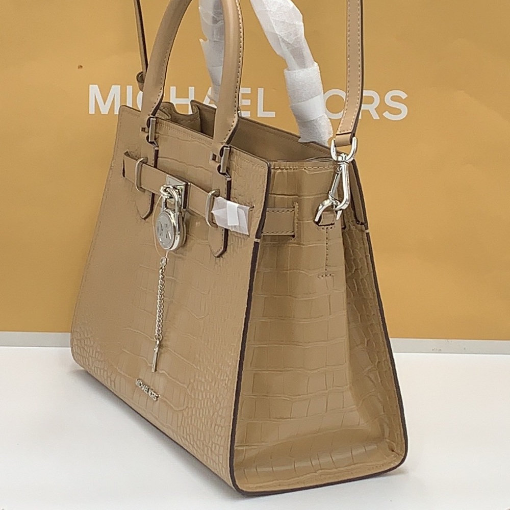 Michael Kors Hamilton Medium
Satchel Crossbody Croc Embossed
CAMEL COLOR - Picture 5 of 15